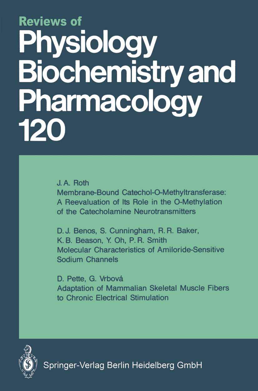 Reviews of Physiology, Biochemistry and Pharmacology: Volume: 120,Used