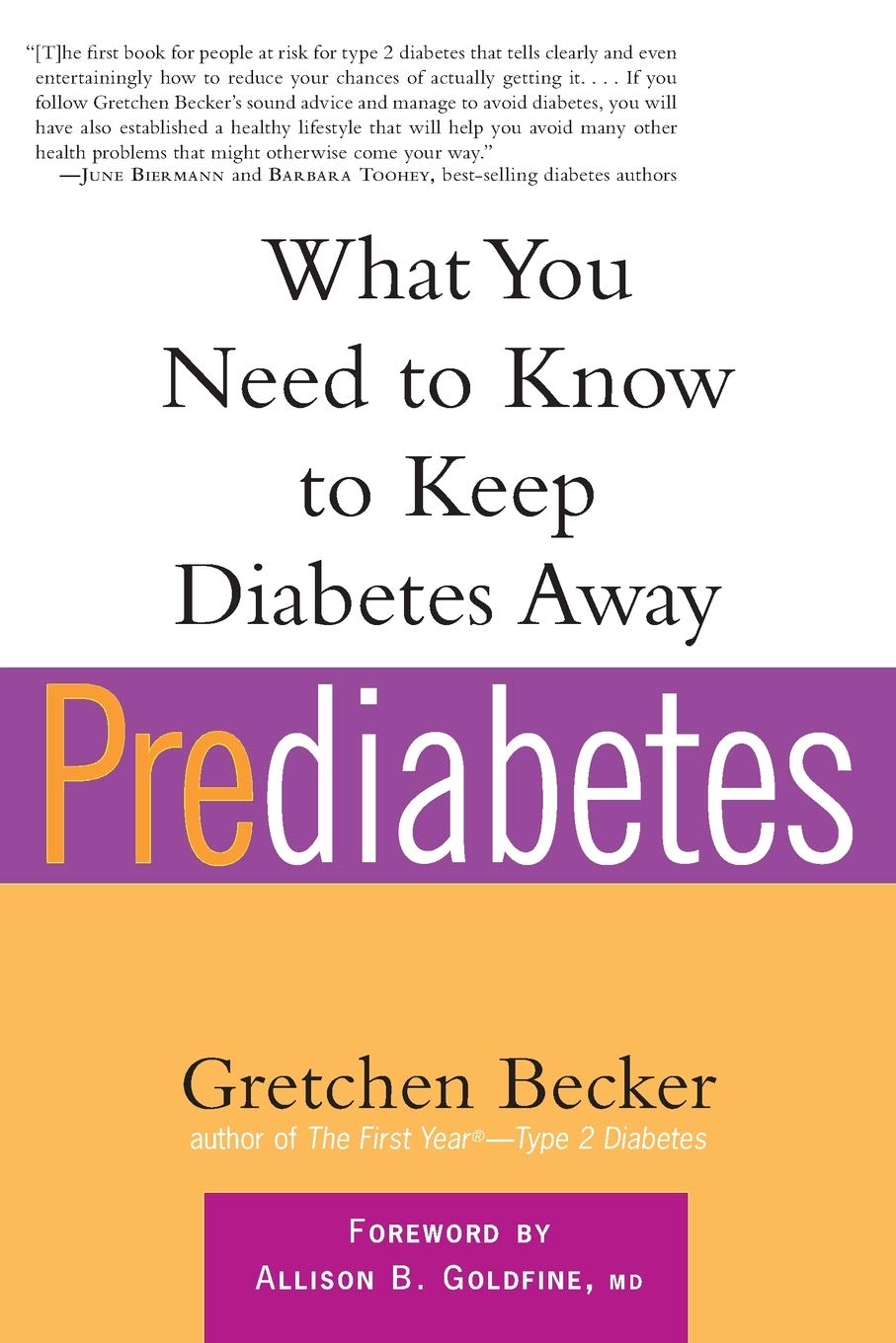 Prediabetes: What You Need to Know to Keep Diabetes Away (Marlowe Diabetes Library),Used