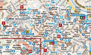 Laminated Vienna City Streets Map by Borch (English Edition),Used