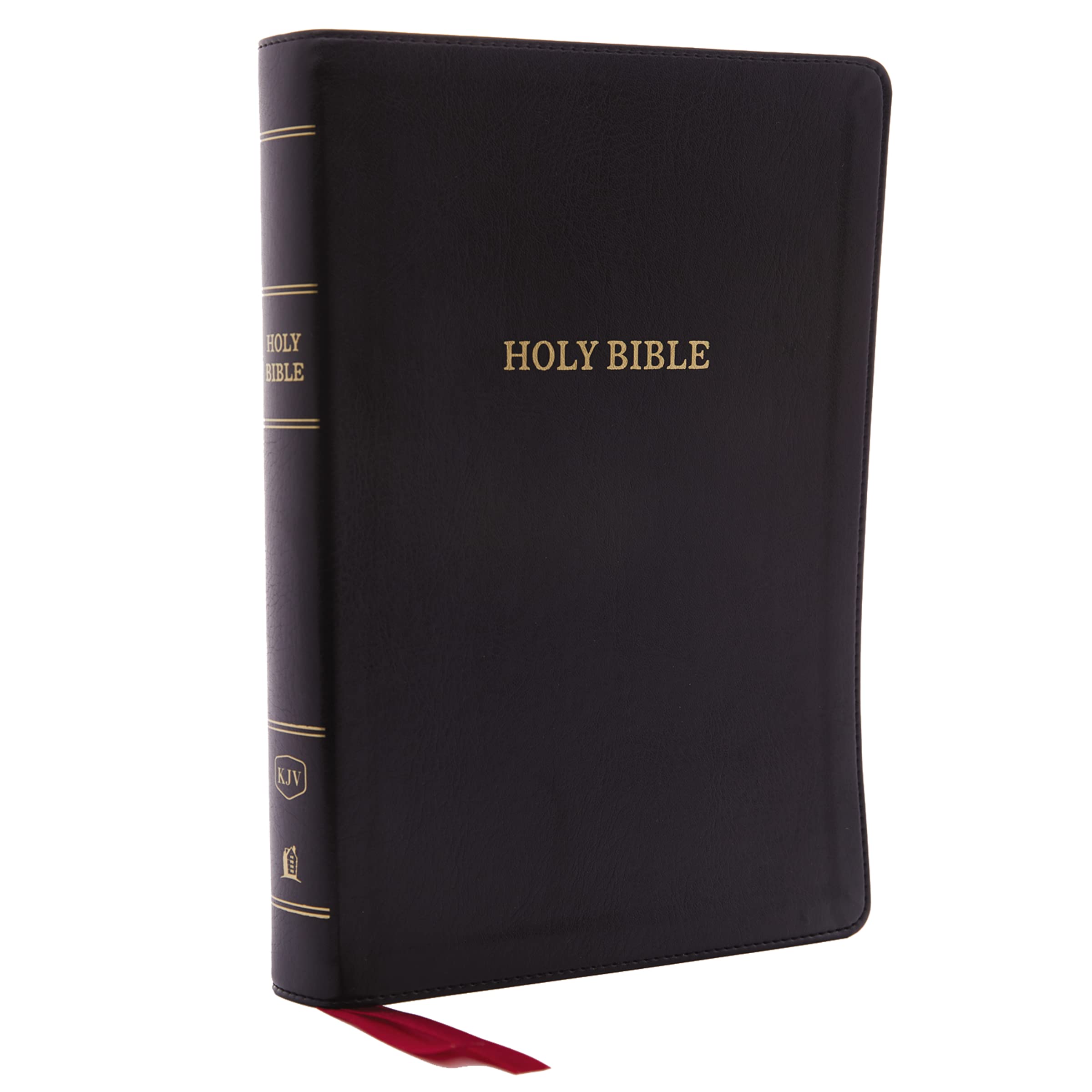 KJV Holy Bible: Giant Print with 53,000 Cross References, Deluxe Black Leathersoft, Red Letter, Comfort Print: King James Versio,Used