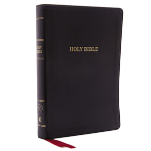 KJV Holy Bible: Giant Print with 53,000 Cross References, Deluxe Black Leathersoft, Red Letter, Comfort Print: King James Versio,Used