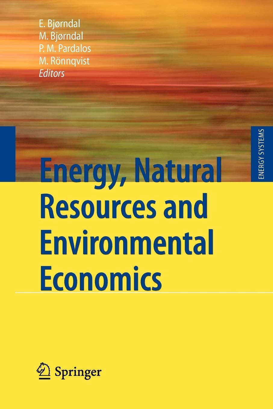 Energy, Natural Resources and Environmental Economics (Energy Systems),Used