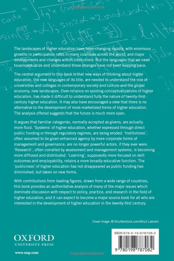 New Languages and Landscapes of Higher Education,Used