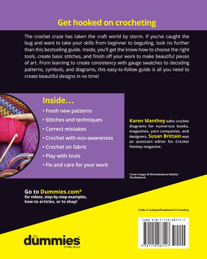Crocheting For Dummies with Online Videos,Used