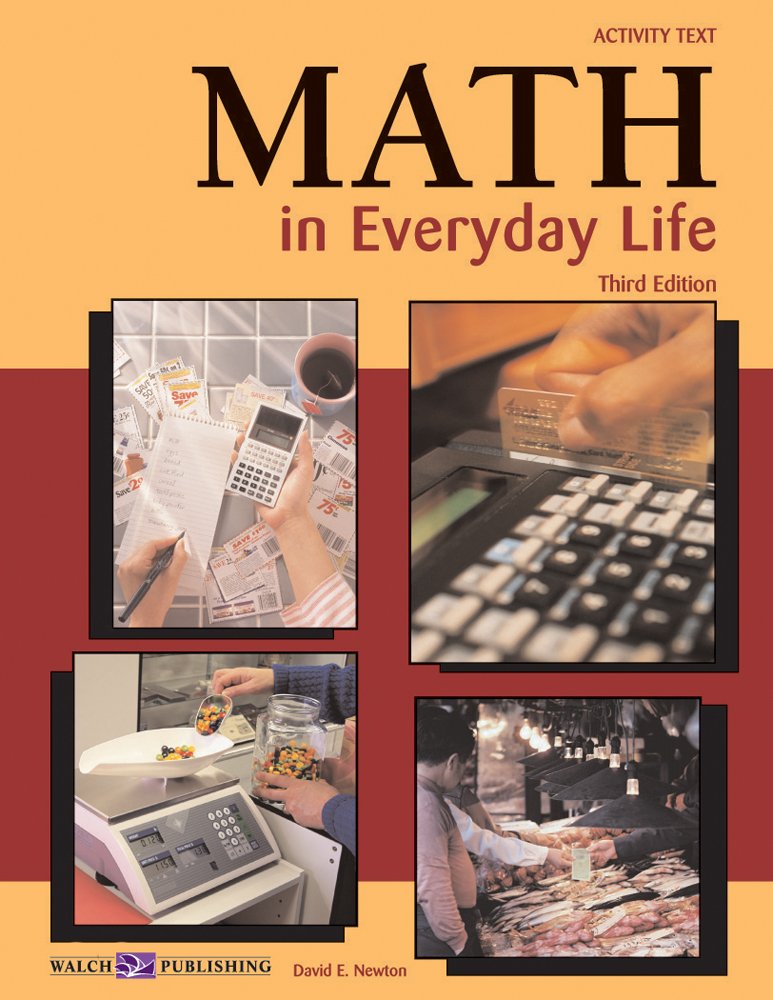 Math in Everyday Life Activity Book,Used