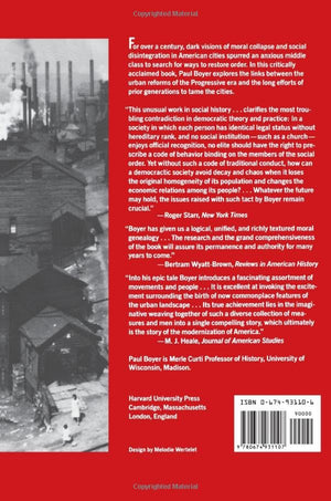 Urban Masses And Moral Order In America, 18201920,Used