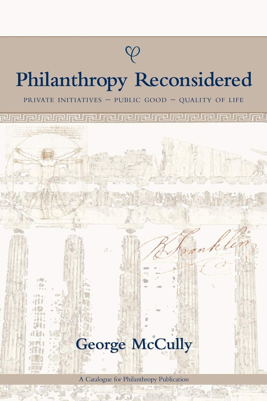 Philanthropy Reconsidered: Private Initiatives  Public Good  Quality of Life,Used