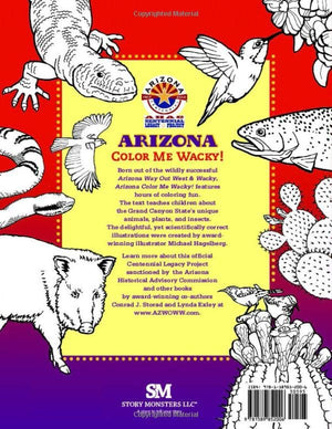 Arizona Color Me Wacky!: Grand Canyon State Plants, Animals, and Insects (Arizona Way Out West & Wacky),Used