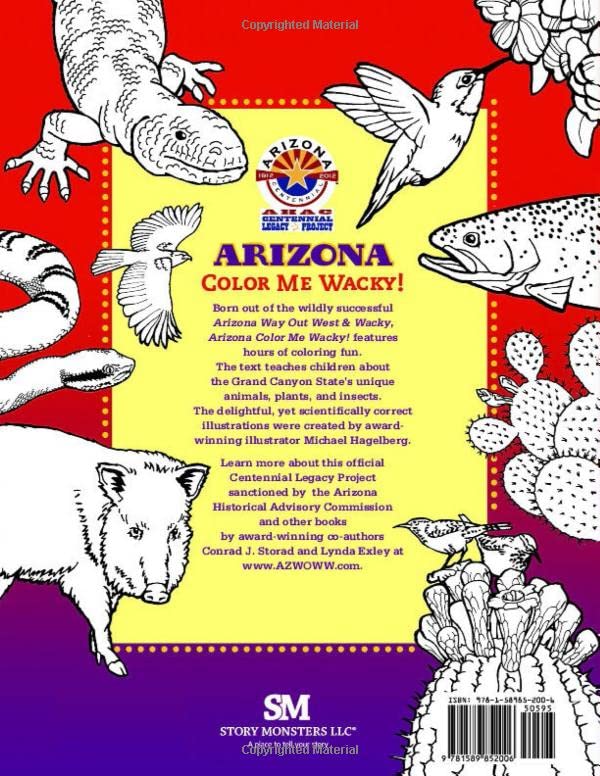 Arizona Color Me Wacky!: Grand Canyon State Plants, Animals, and Insects (Arizona Way Out West & Wacky),Used