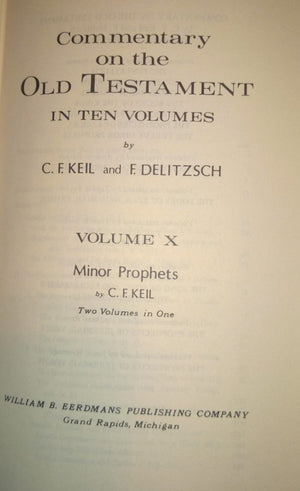 Commentary On The Old Testament: Minor Prophets V. 10,Used