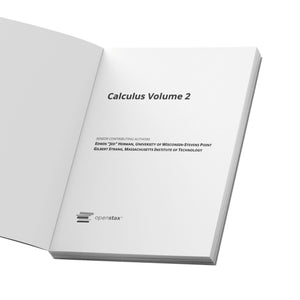 Calculus Volume 2 by OpenStax (paperback version, B&W),Used