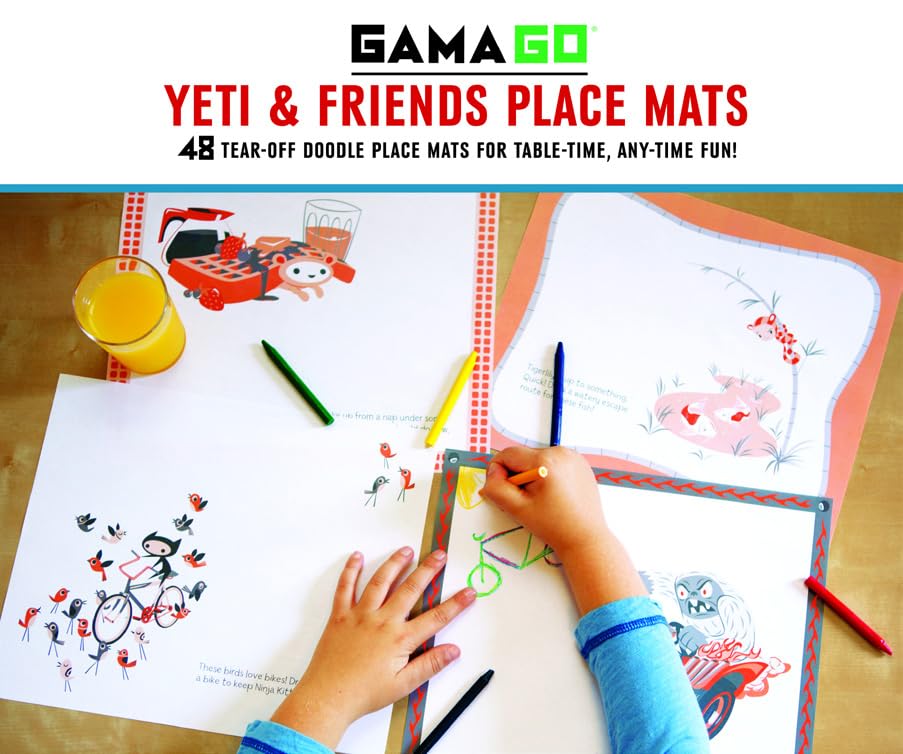 Gamago Yeti & Friends Place Mats