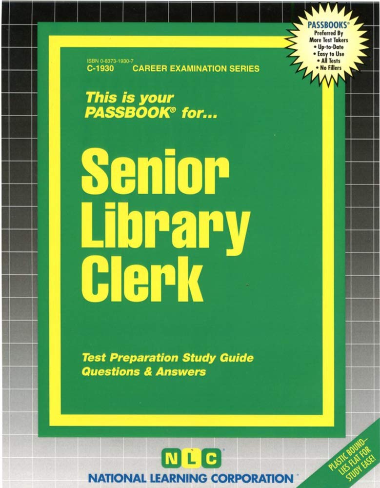 Senior Library Clerk (Career Examination Series),Used