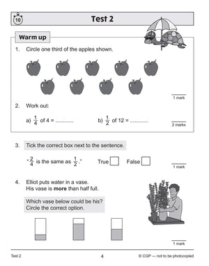 New KS2 Maths 10Minute Tests: Fractions  Year 3: ideal for catching up at home (CGP KS2 Maths),Used