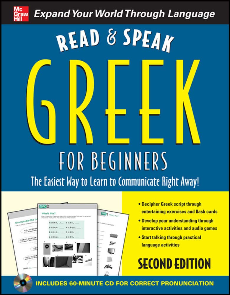 Read and Speak Greek for Beginners with Audio CD, 2nd Edition (Read and Speak Languages for Beginners),New