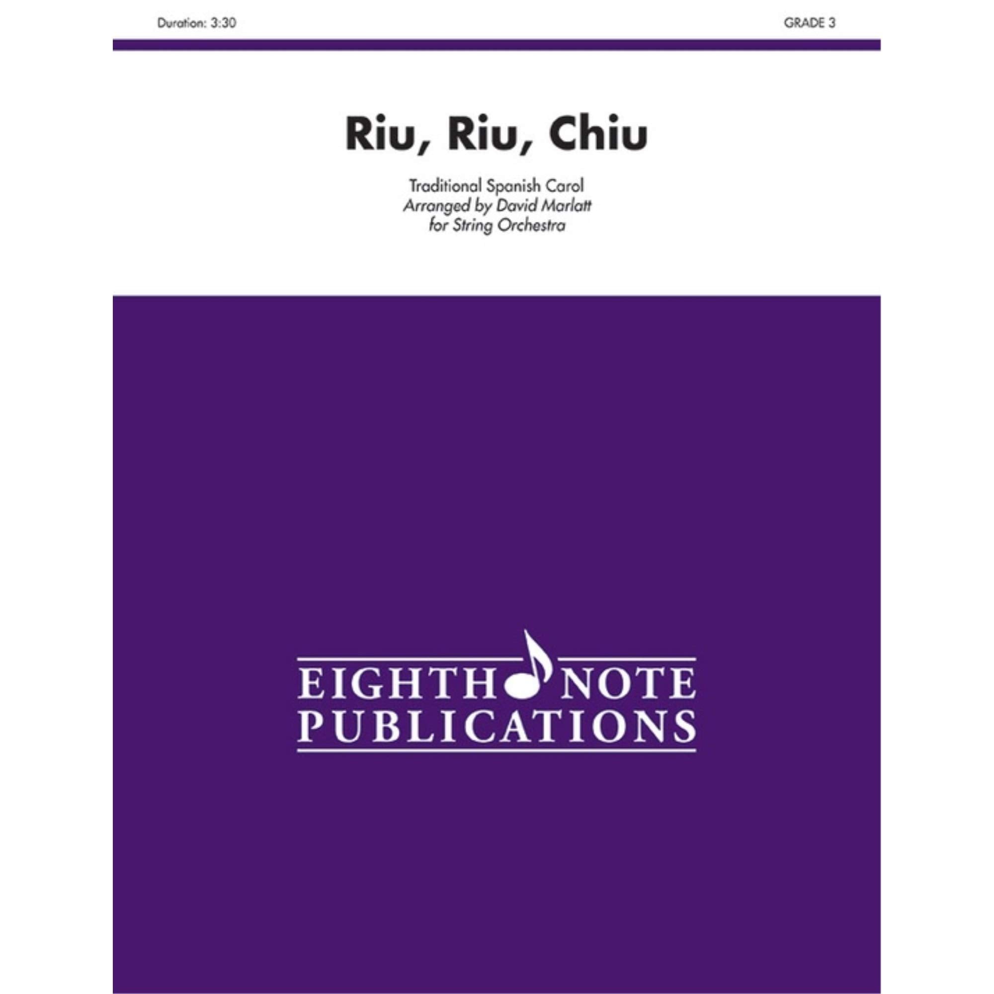 Riu, Riu, Chiu: Conductor Score (Eighth Note Publications),Used