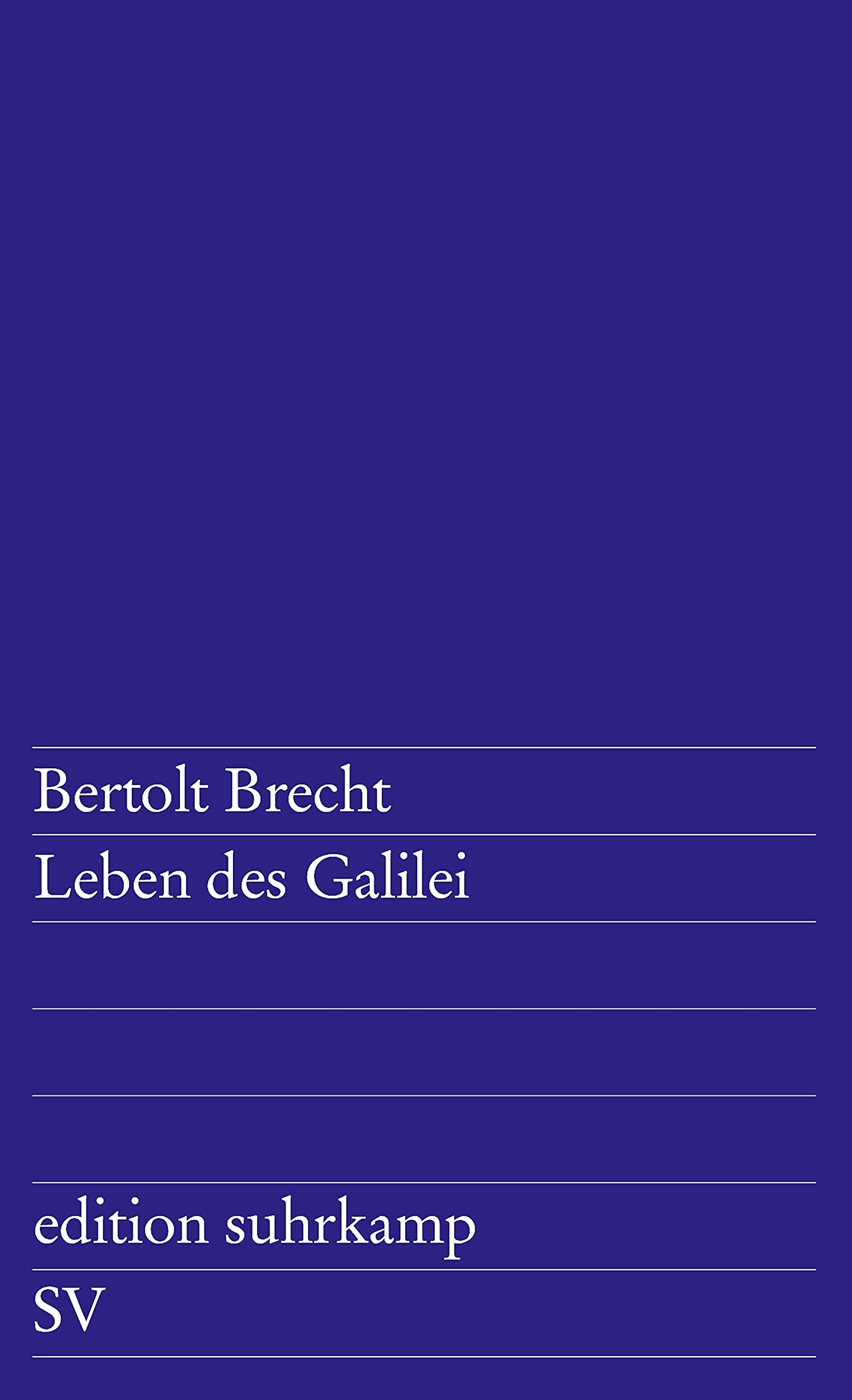 Edition Suhrkamp, Nr.1, Leben Des Galilei,Used