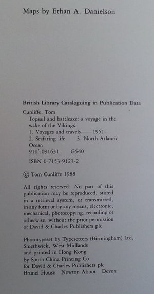 Topsail & Battleaxe: A Voyage in the Wake of the Vikings,New