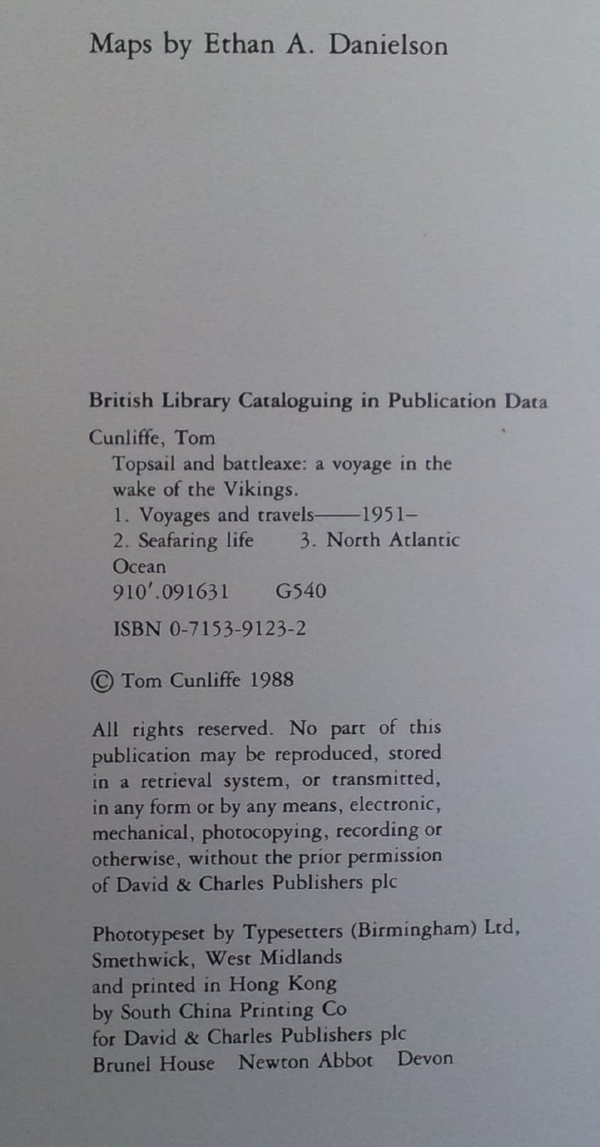 Topsail & Battleaxe: A Voyage in the Wake of the Vikings,New