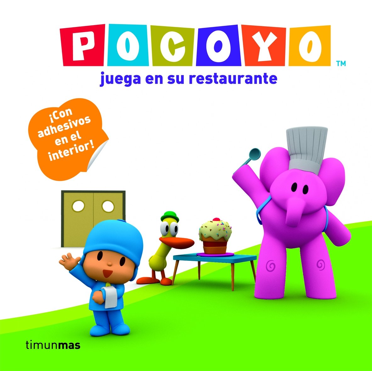 Pocoy juega en su restaurante: Libro con adhesivos (Pocoyo Has Fun Learning) (Spanish Edition),Used