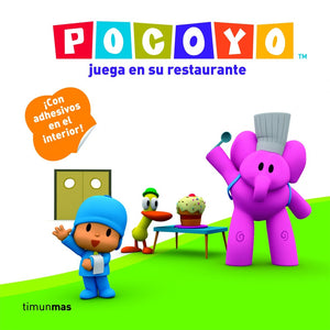 Pocoy juega en su restaurante: Libro con adhesivos (Pocoyo Has Fun Learning) (Spanish Edition),Used
