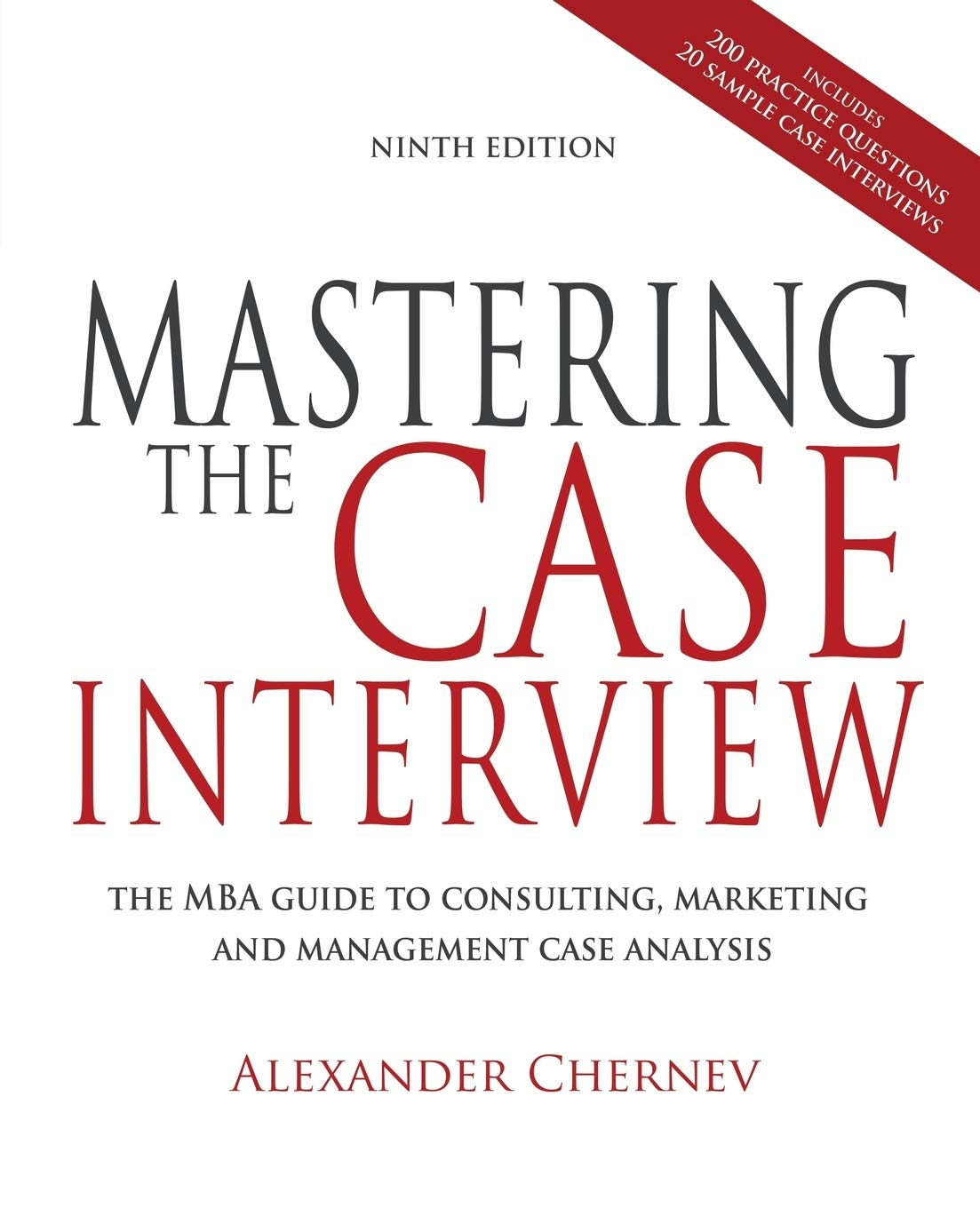 Mastering the Case Interview, 9th Edition,Used