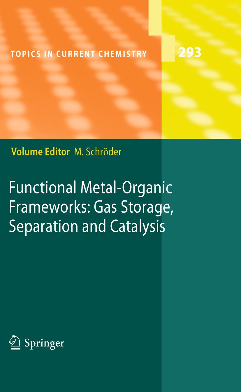 Functional MetalOrganic Frameworks: Gas Storage, Separation and Catalysis (Topics in Current Chemistry, 293),New