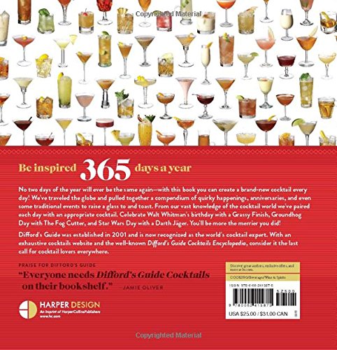 365 Days of Cocktails: The Perfect Drink for Every Day of the Year (Difford's Guide),Used