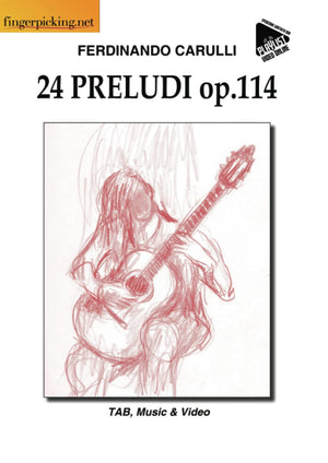 Ferdinando Carulli: 24 Preludes op. 114 Tab, Music & Video,Used