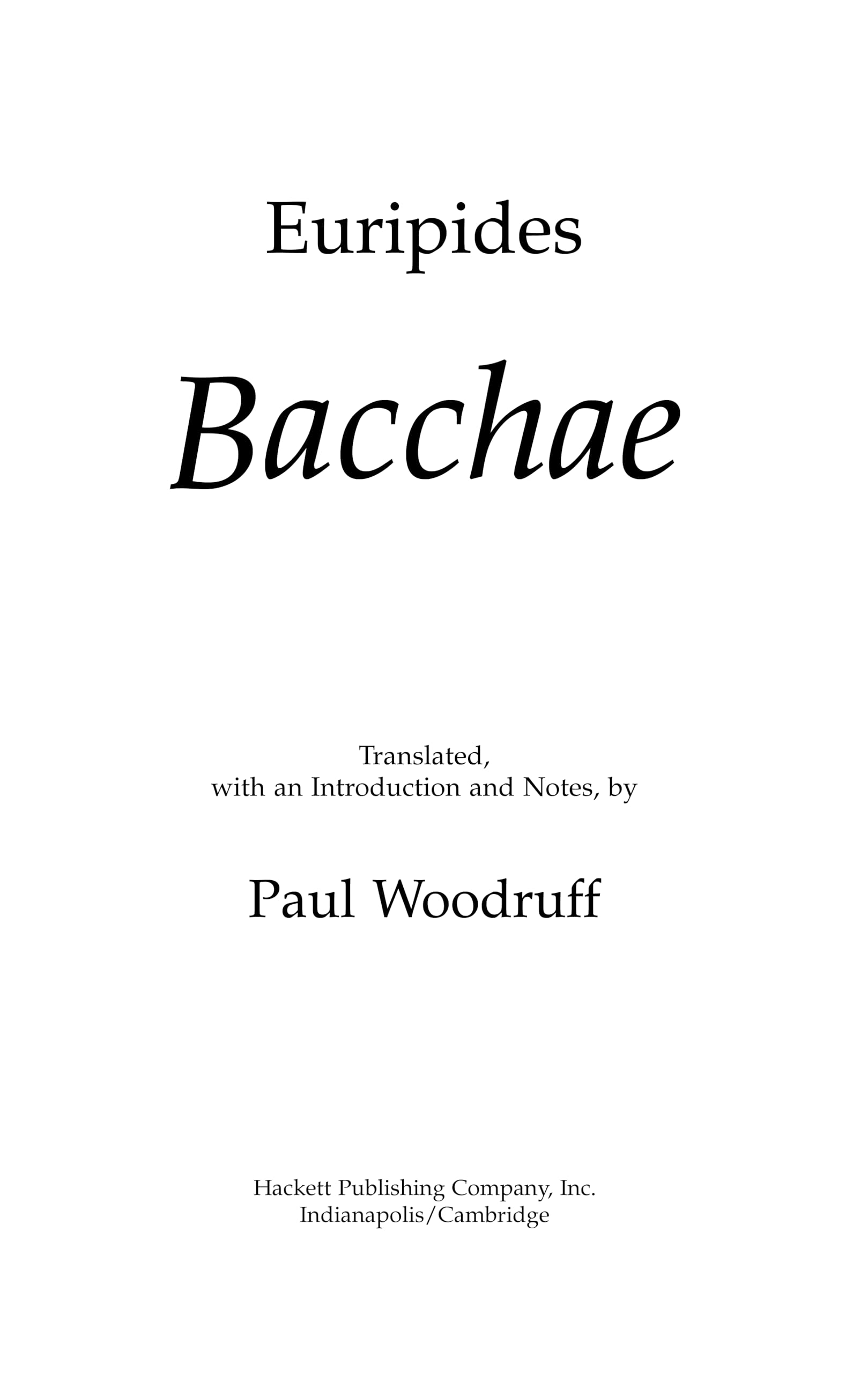 Bacchae-used