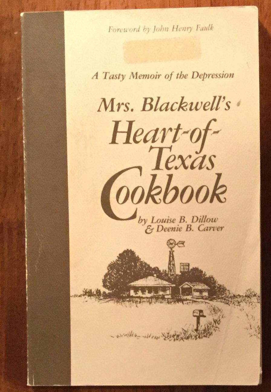 Mrs. Blackwell'S Heart Of Texas Cookbook,Used