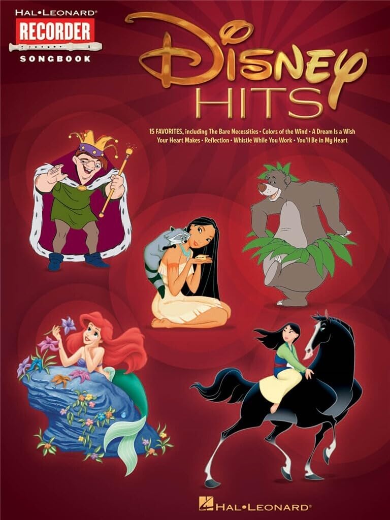 Disney Hits: Hal Leonard Recorder Songbook,Used