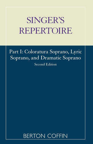 The Singer'S Repertoire, Part I,Used