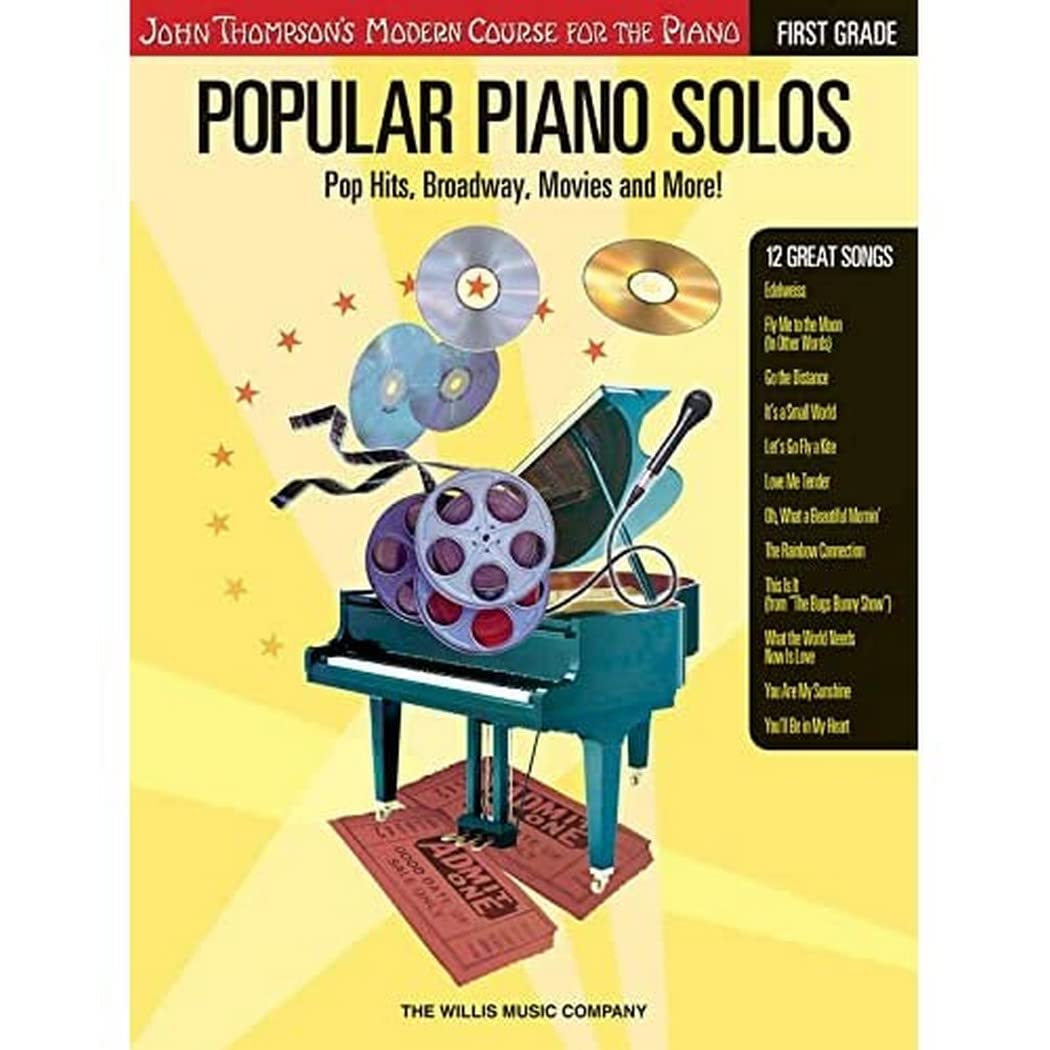 Popular Piano Solos  Grade 1: Pop Hits, Broadway, Movies And More! John Thompson'S Modern Course For The Piano Series,Used