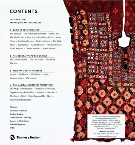 Embroidered Textiles: A World Guide To Traditional Patterns-new