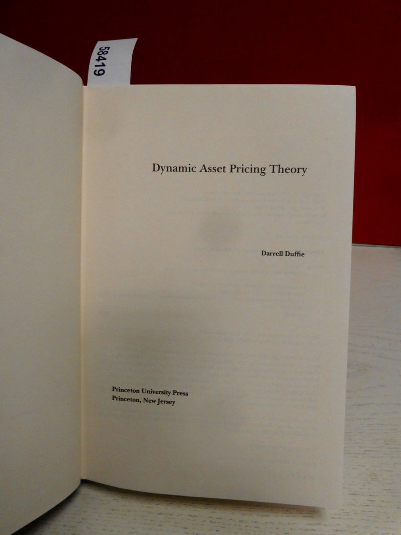Dynamic Asset Pricing Theory. Second edition