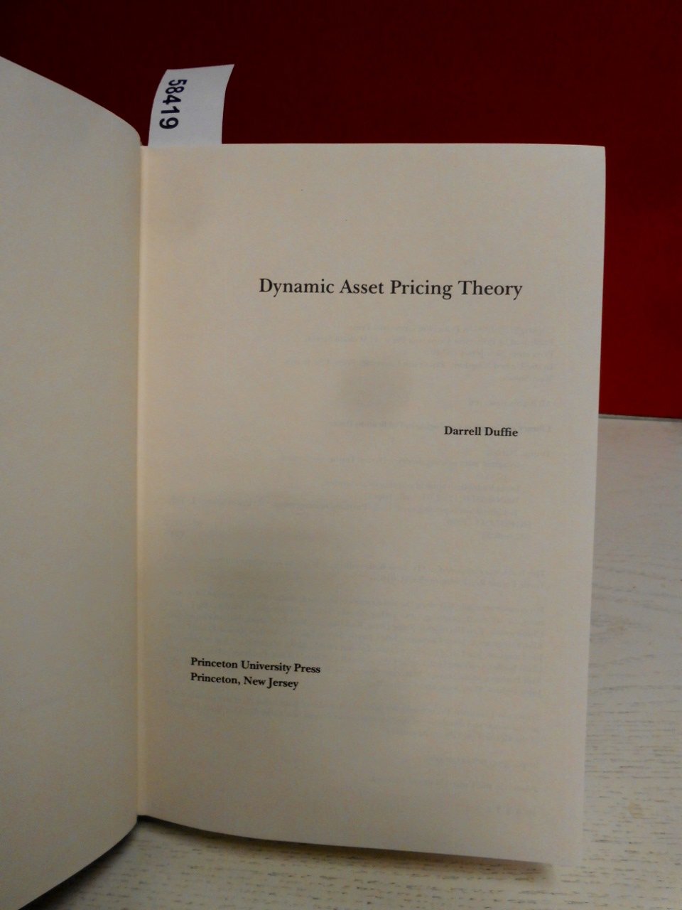 Dynamic Asset Pricing Theory. Second edition
