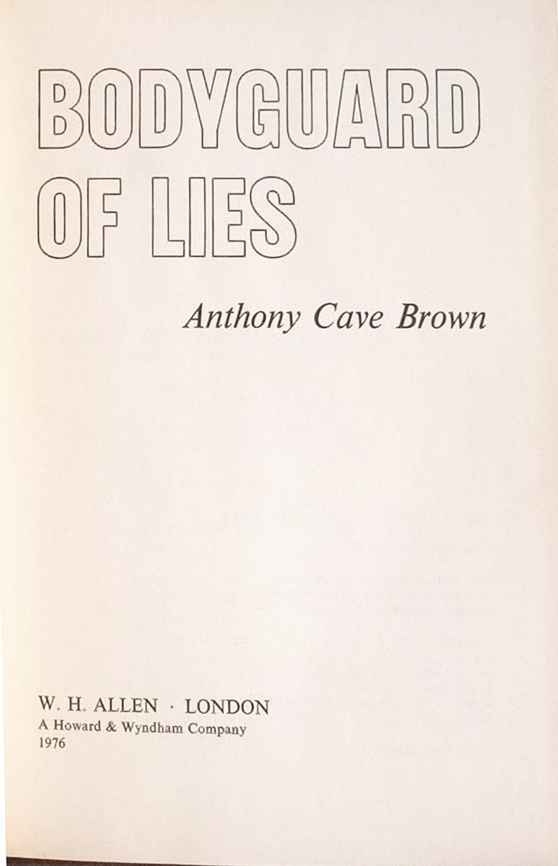 Bodyguard of lies,New