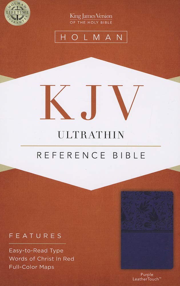 Kjv Ultrathin Reference Bible, Purple Leathertouch,Used
