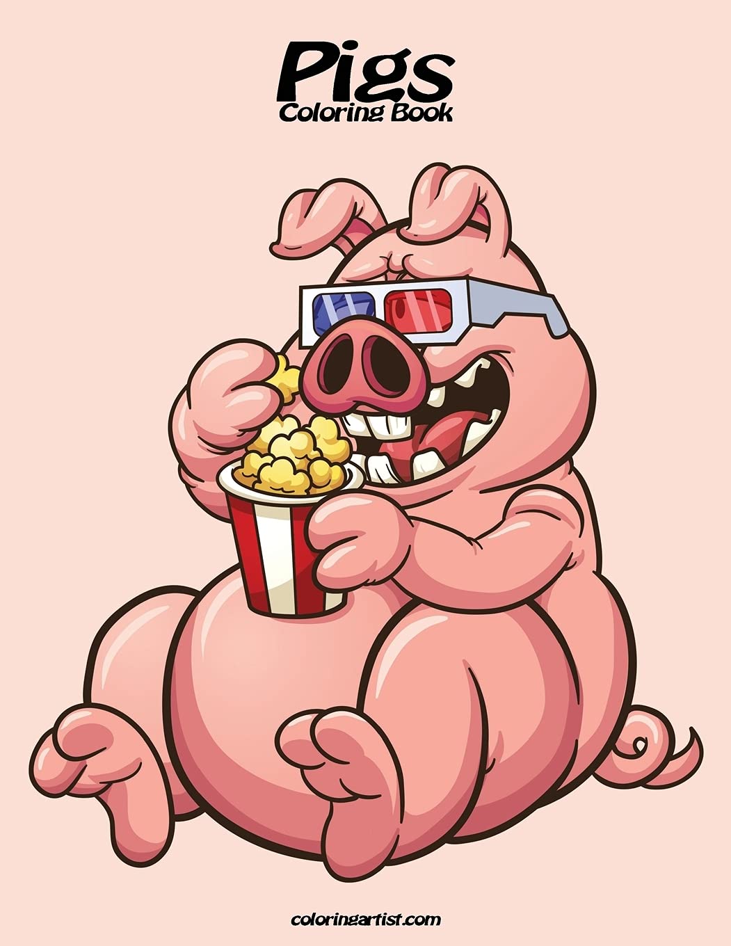 Pigs Coloring Book 1,Used
