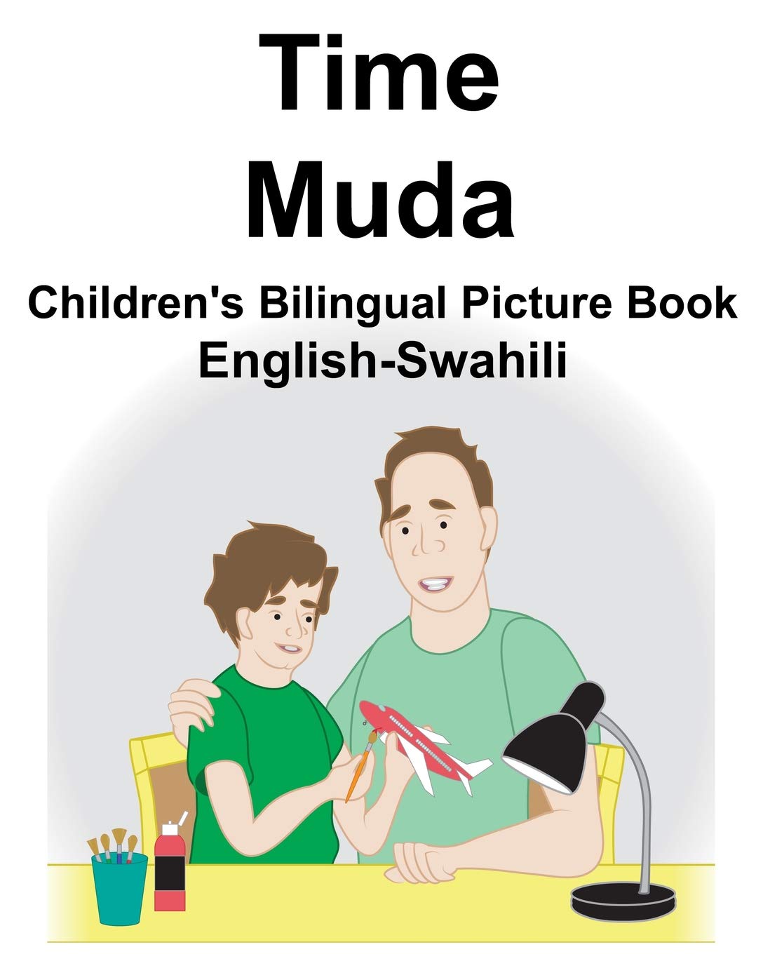 EnglishSwahili Time/Muda Children's Bilingual Picture Book,Used