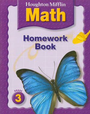 Houghton Mifflin Math: Homework Book (Consumable) Grade 3,Used