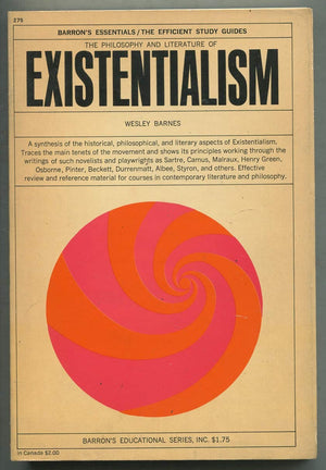 The Philosophy And Literature Of Existentialism-used