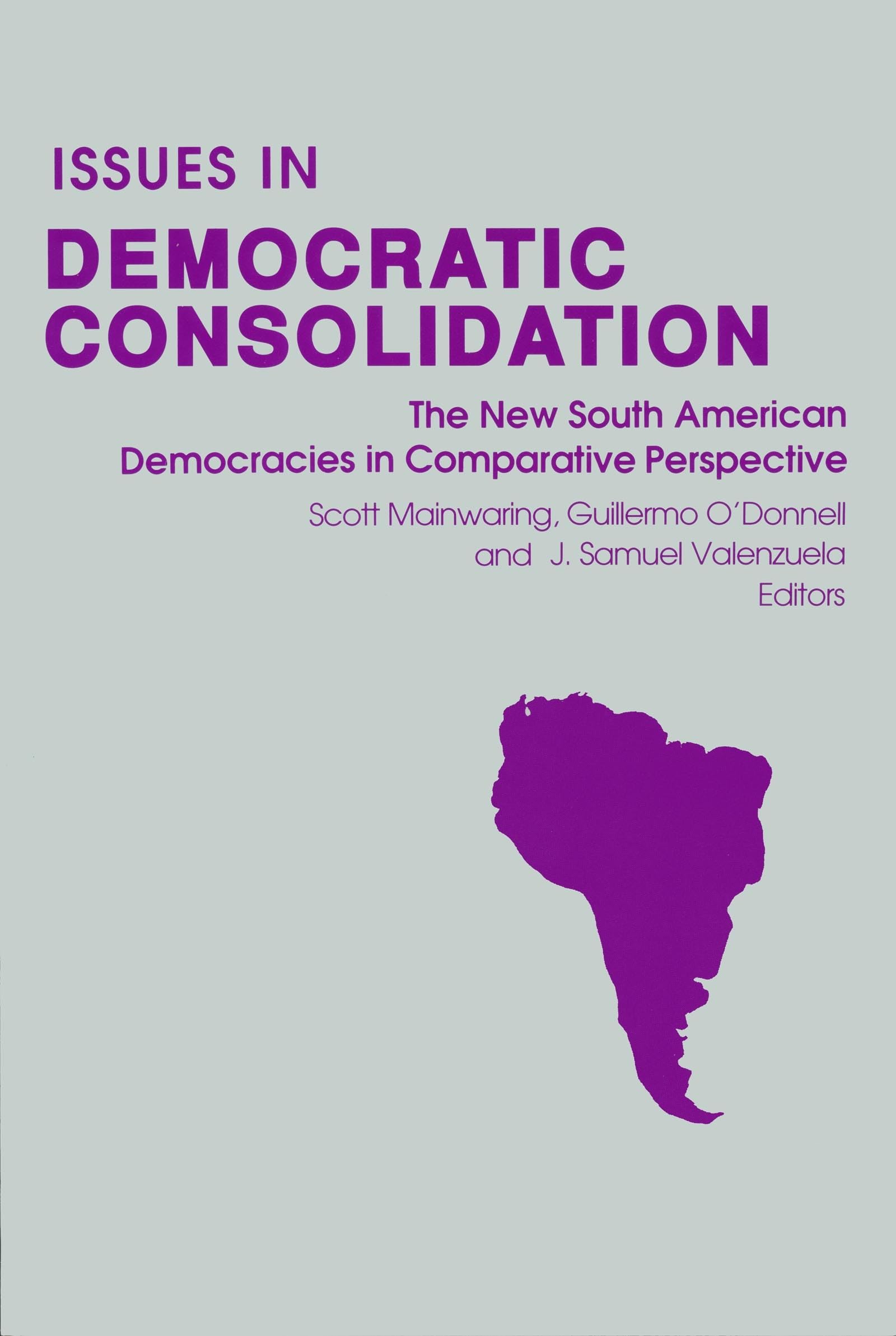 Issues In Democratic Consolidation: The New South American Democracies In Comparative Perspective,Used