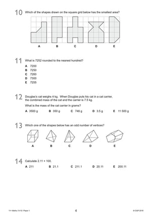 New 11+ GL Maths Practice Papers  Ages 910 (with Parents' Guide & Online Edition) (CGP 11+ GL),Used