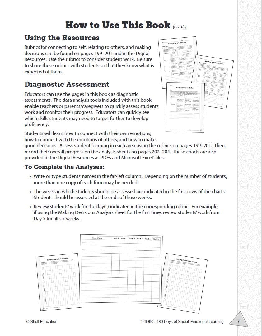 180 Days: SocialEmotional Learning for 4th Grade Practice Workbook for Classroom and Home, Cool and Fun Practice Created by Tea,Used