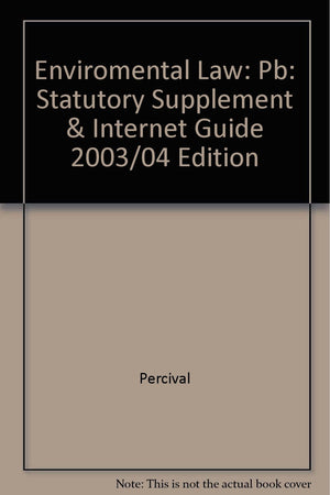 Environmental Law: Internet Guide,Used