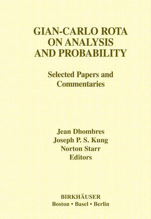 Giancarlo Rota On Analysis And Probability,Used