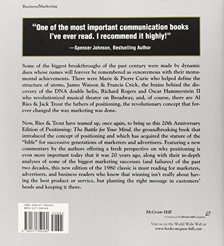 Positioning: The Battle for Your Mind, 20th Anniversary Edition,New