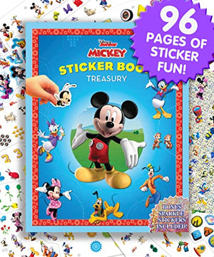 Phidal Disney Mickey Mouse Clubhouse Sticker Book - 350 Reusable Stickers, 96 Pages of Fun, Model 2764316305